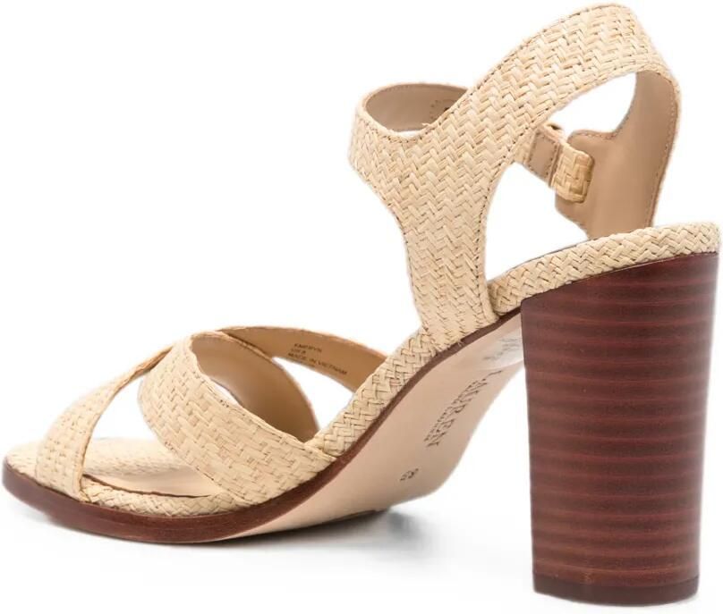 Lauren Ralph Lauren Emeryn sandalen met gekruiste bandjes en hak Beige - Foto 3