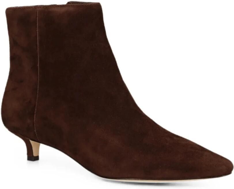Lauren Ralph Lauren Enkellaarzen met puntige neus Bruin