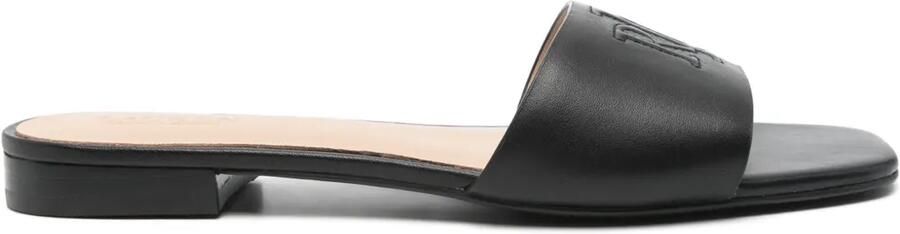 Lauren Ralph Lauren Everley slippers Zwart
