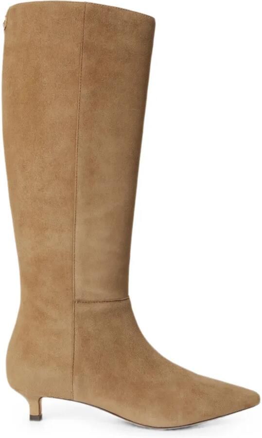 Lauren Ralph Lauren Francesca suède laarzen Beige