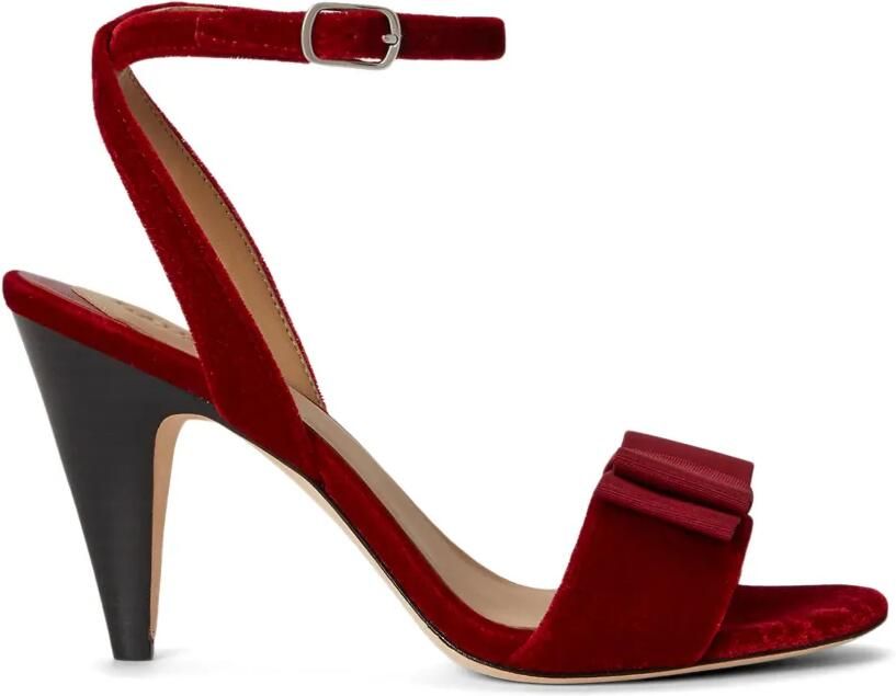 Lauren Ralph Lauren Gracy sandalen met strikdetail Rood