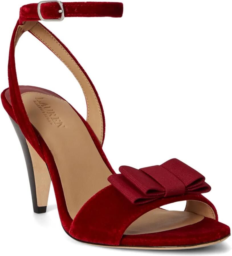 Lauren Ralph Lauren Gracy sandalen met strikdetail Rood - Foto 2