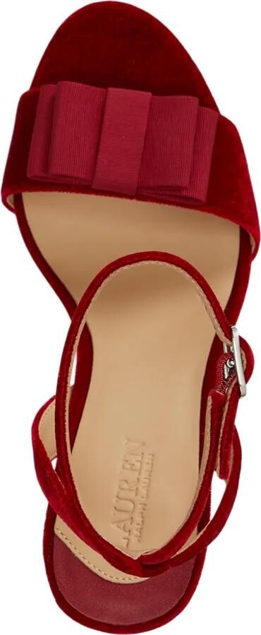 Lauren Ralph Lauren Gracy sandalen met strikdetail Rood - Foto 4