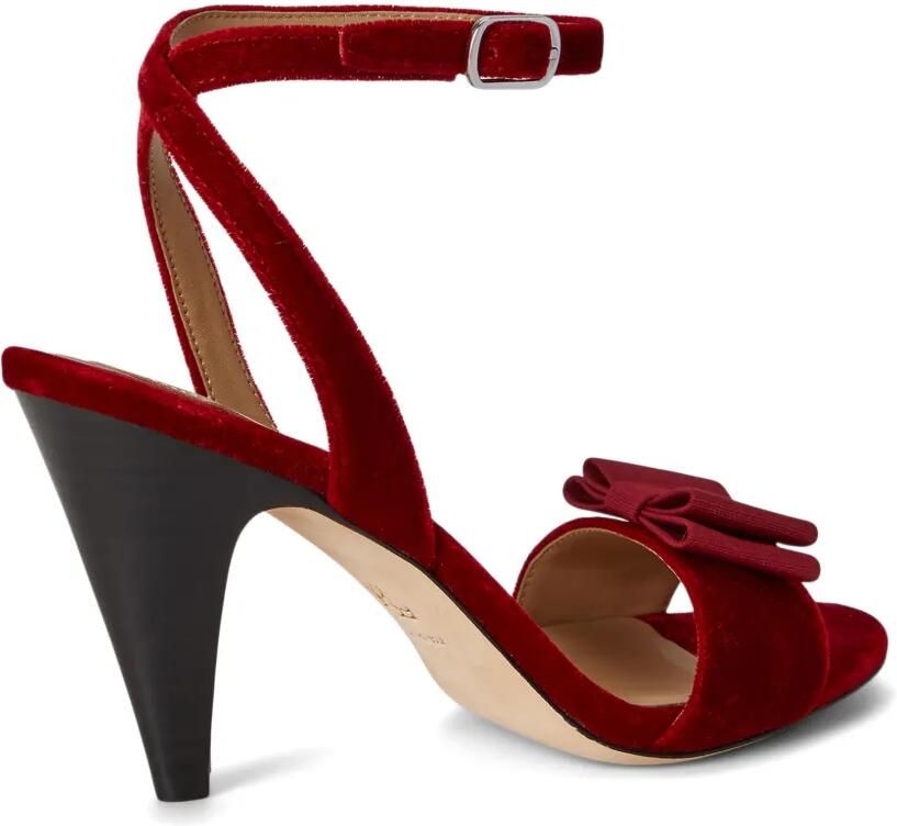 Lauren Ralph Lauren Gracy sandalen met strikdetail Rood - Foto 3