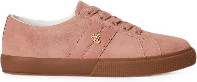 Lauren Ralph Lauren Janson II sneakers met logoplakkaat Roze