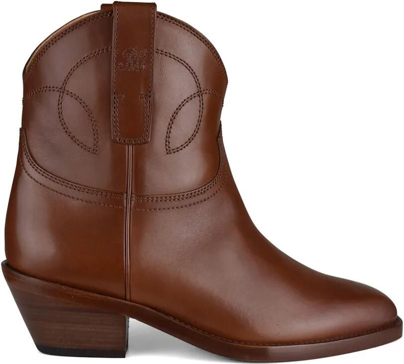 Lauren Ralph Lauren Jayme cowboylaarzen met decoratief stiksel Bruin