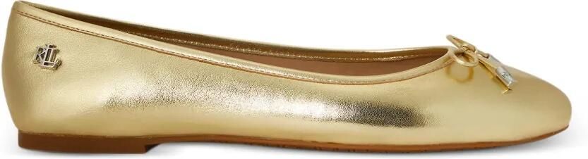 Lauren Ralph Lauren Jayna ballerina's met strikdetail Goud - Foto 2