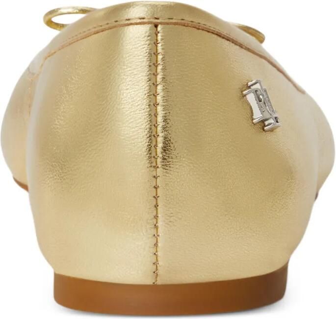 Lauren Ralph Lauren Jayna ballerina's met strikdetail Goud - Foto 3