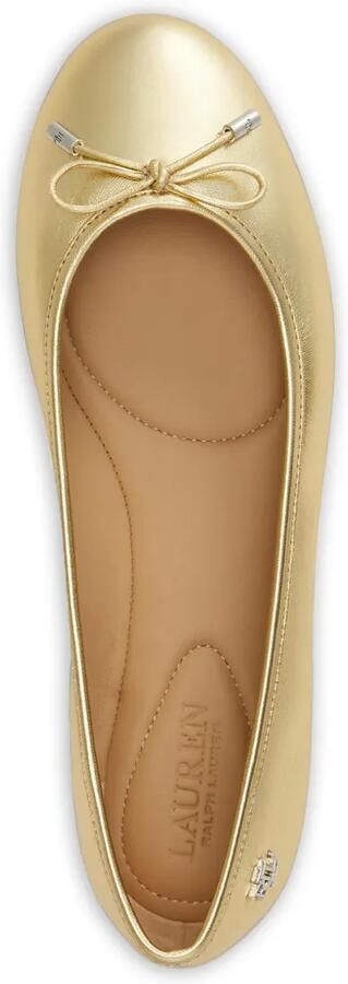 Lauren Ralph Lauren Jayna ballerina's met strikdetail Goud - Foto 4