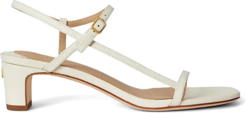 Lauren Ralph Lauren Lainee leren sandalen met bandjes Beige