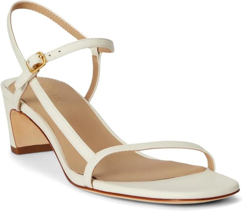 Lauren Ralph Lauren Lainee leren sandalen met bandjes Beige - Foto 3