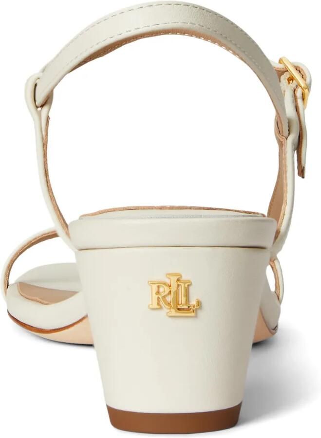Lauren Ralph Lauren Lainee leren sandalen met bandjes Beige - Foto 2
