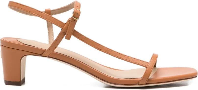 Lauren Ralph Lauren Lainee leren sandalen met bandjes Bruin