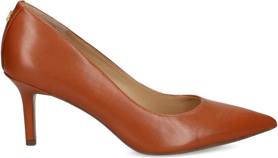 Lauren Ralph Lauren Lanette leren pumps met puntige neus Bruin