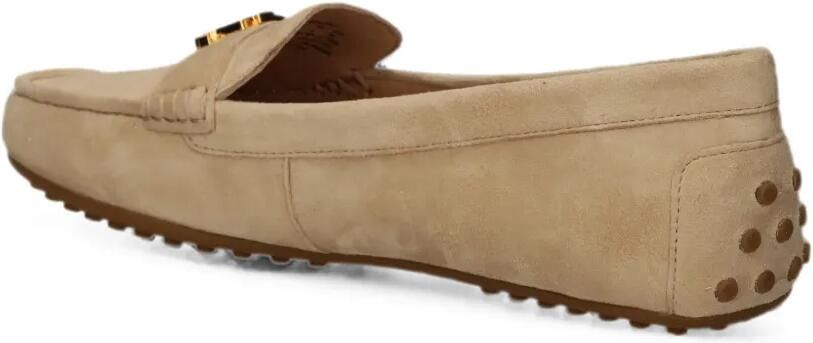 Lauren Ralph Lauren Leren loafers met logoplakkaat Beige - Foto 4