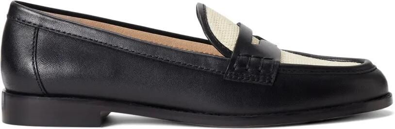 Lauren Ralph Lauren Leren loafers Zwart