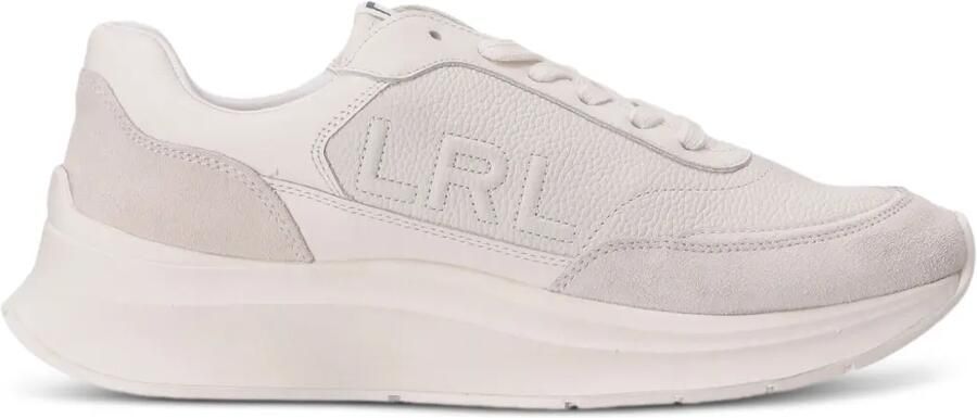 Lauren Ralph Lauren Leren suède sneakers Wit