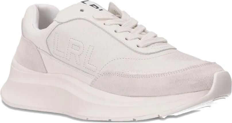 Lauren Ralph Lauren Leren suède sneakers Wit - Foto 3
