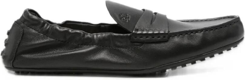 Lauren Ralph Lauren logo-embossed penny loafers Zwart