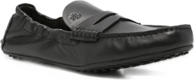 Lauren Ralph Lauren logo-embossed penny loafers Zwart - Foto 2