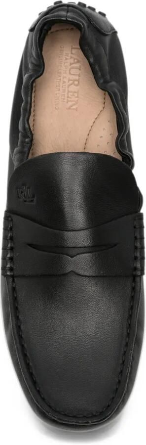 Lauren Ralph Lauren logo-embossed penny loafers Zwart - Foto 3