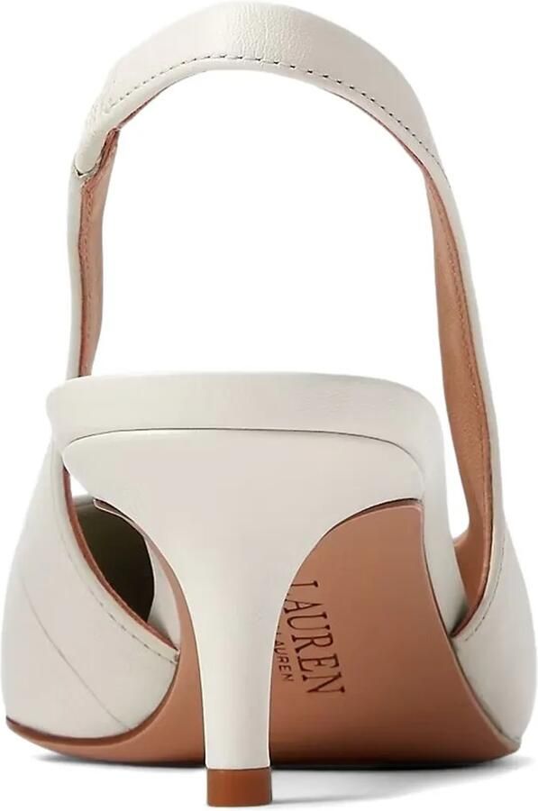 Lauren Ralph Lauren Lolah II slingback pumps met bandje Wit - Foto 2