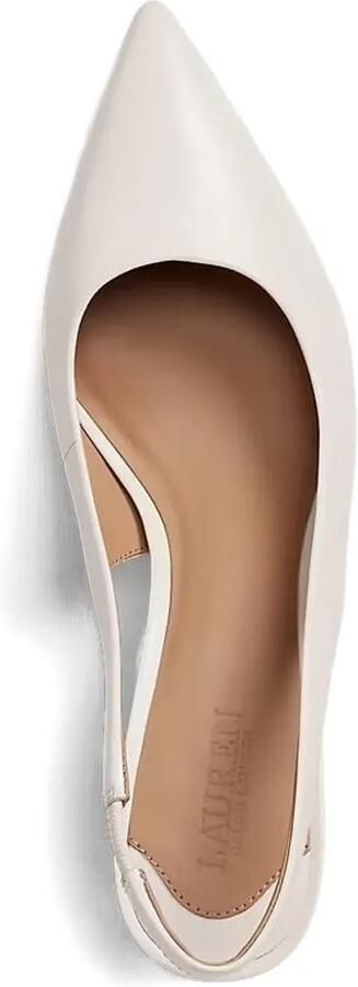 Lauren Ralph Lauren Lolah II slingback pumps met bandje Wit - Foto 3