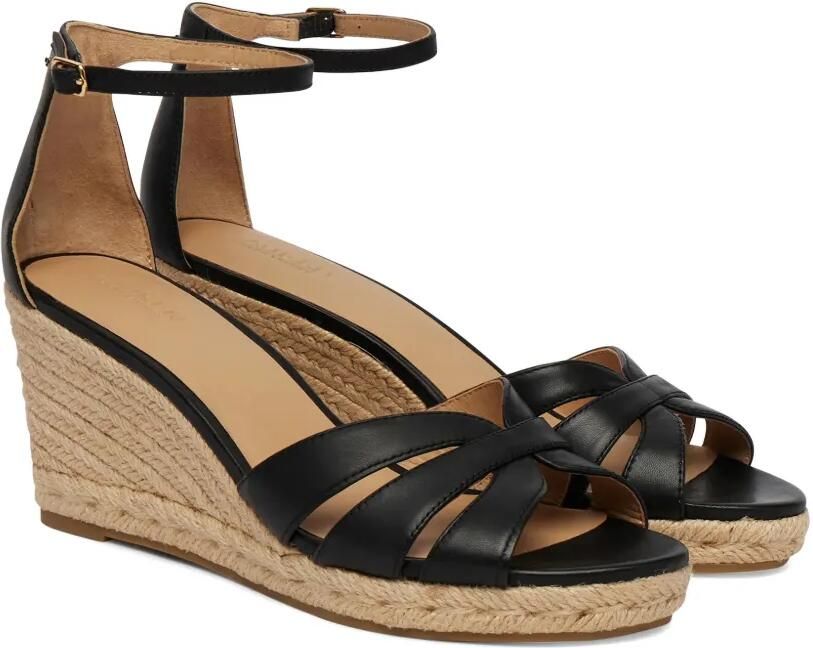 Lauren Ralph Lauren Nellie espadrilles met sleehak Zwart - Foto 3