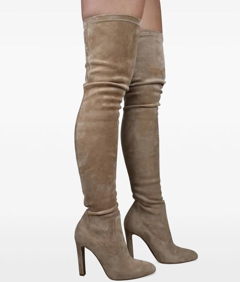 Lauren Ralph Lauren Overknee laarzen Beige - Foto 4
