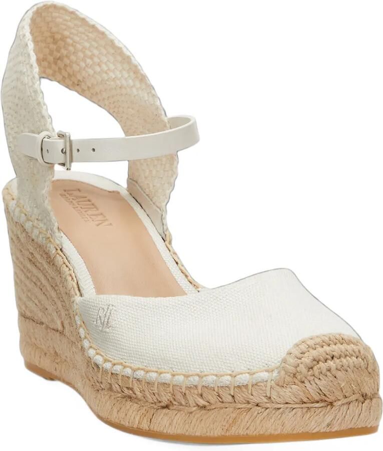 Lauren Ralph Lauren Robby espadrilles met sleehak en gespsluiting Beige - Foto 2