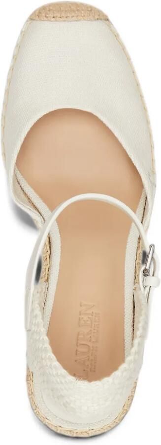 Lauren Ralph Lauren Robby espadrilles met sleehak en gespsluiting Beige - Foto 4