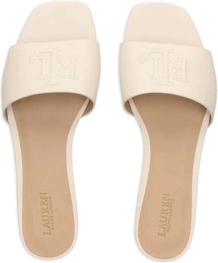 Lauren Ralph Lauren Sandalen met reliëf logo Wit - Foto 2