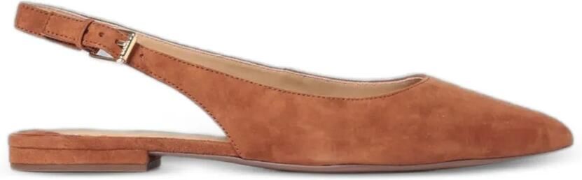 Lauren Ralph Lauren Slingback ballerina's met puntige neus Bruin