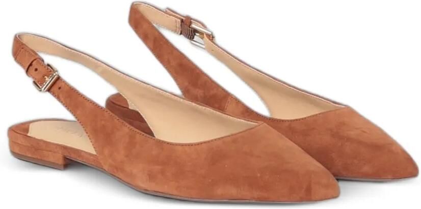 Lauren Ralph Lauren Slingback ballerina's met puntige neus Bruin - Foto 3