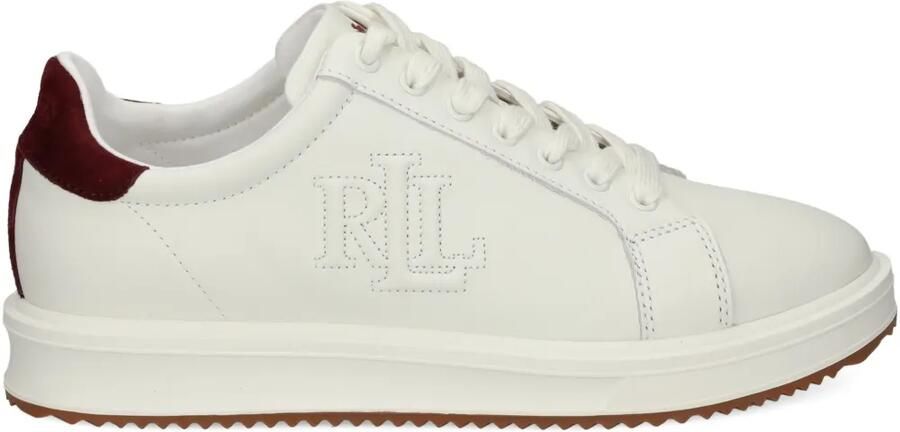 Lauren Ralph Lauren Sneakers met geborduurd logo Wit