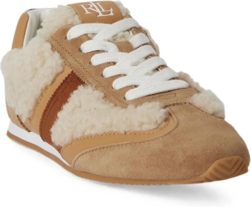 Lauren Ralph Lauren Sneakers met lammy afwerking Beige - Foto 2