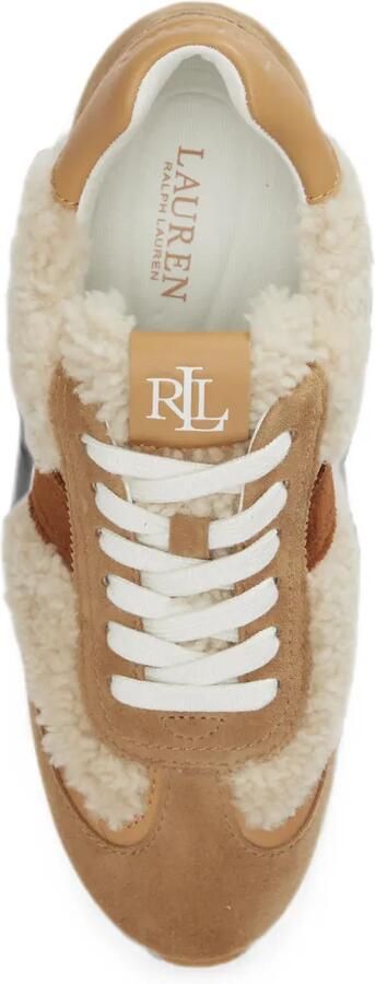 Lauren Ralph Lauren Sneakers met lammy afwerking Beige - Foto 4