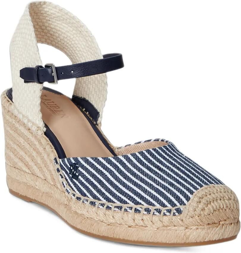 Lauren Ralph Lauren Gestreepte espadrilles Blauw - Foto 2