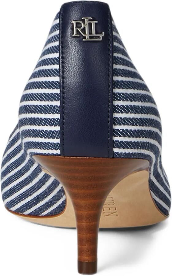 Lauren Ralph Lauren Gestreepte pumps met puntige neus Blauw - Foto 2