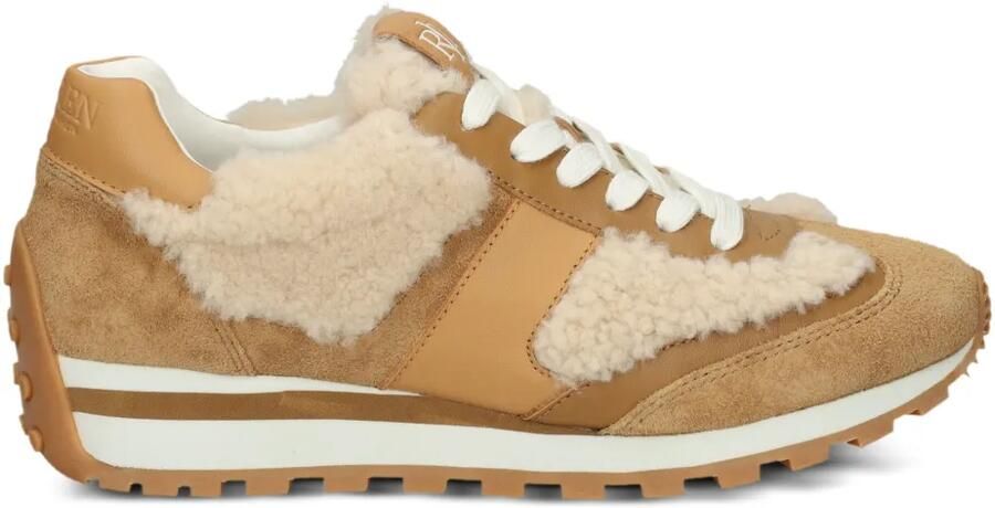 Lauren Ralph Lauren Suède lammy sneakers Bruin