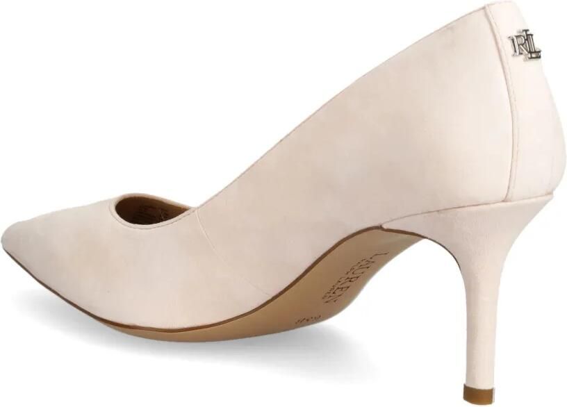 Lauren Ralph Lauren Suède pumps met logo Wit - Foto 3