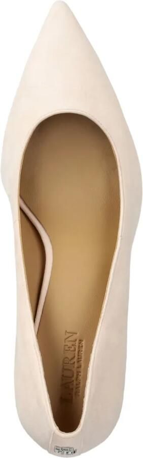 Lauren Ralph Lauren Suède pumps met logo Wit - Foto 4