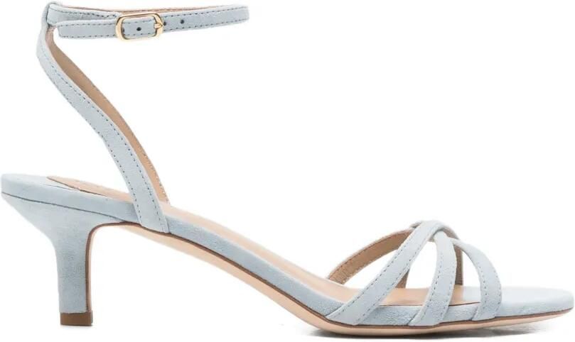 Lauren Ralph Lauren Suède sandalen met hak Blauw