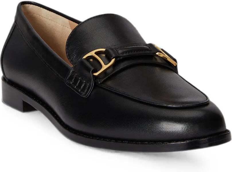 Lauren Ralph Lauren Tasha leren loafers met D-ring Zwart - Foto 3