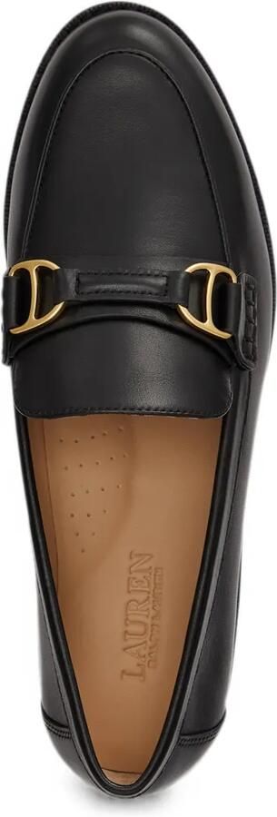Lauren Ralph Lauren Tasha leren loafers met D-ring Zwart - Foto 4