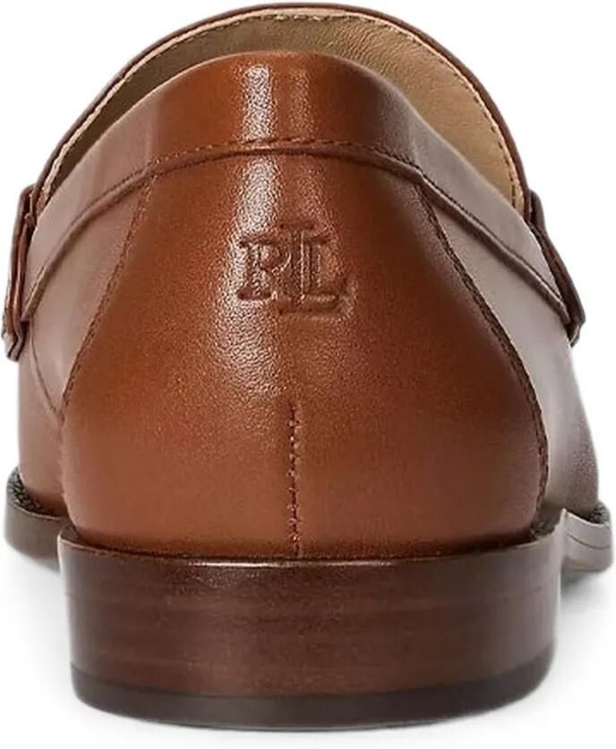 Lauren Ralph Lauren Tasha leren loafers met logoplakkaat Bruin - Foto 2