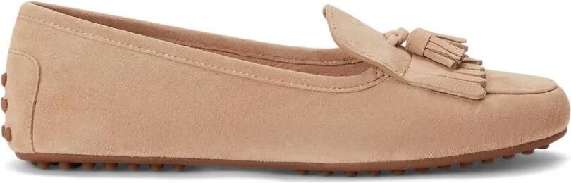 Lauren Ralph Lauren Tayte loafers met kwastje en franje Beige