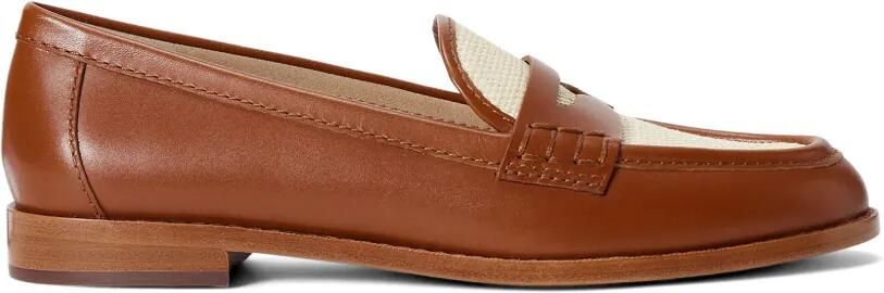 Lauren Ralph Lauren Wynnie leren loafers Bruin