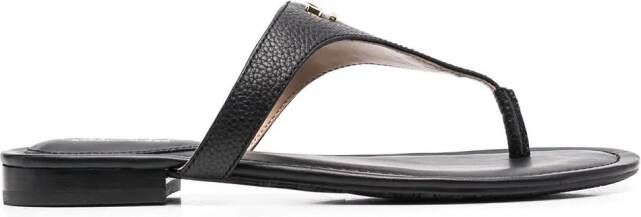 Lauren Ralph Lauren Leren sandalen Zwart