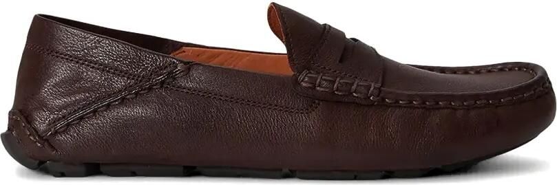 Polo Ralph Lauren Anders leren penny loafers Bruin